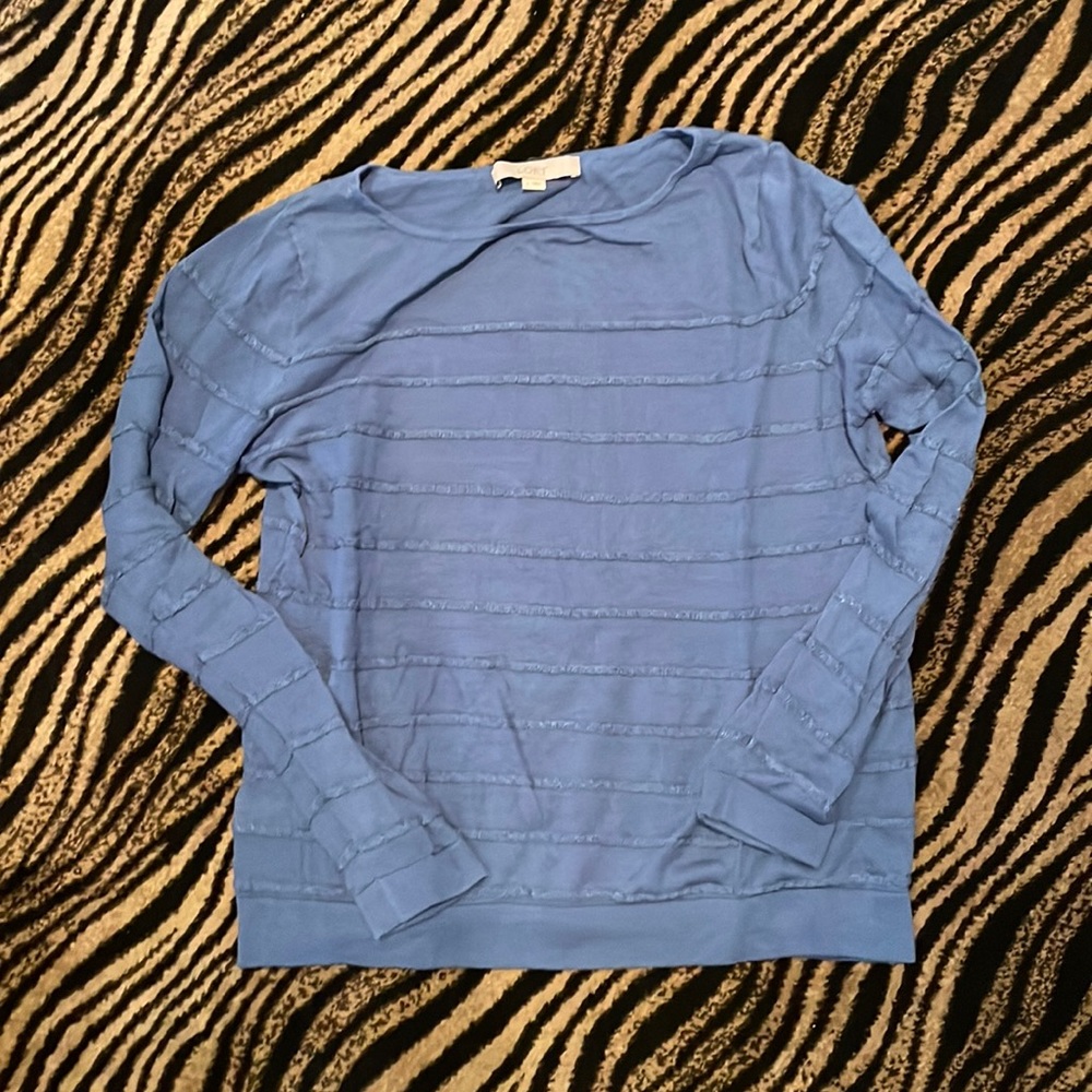 [LOFT] Blue Sweater with stripes
